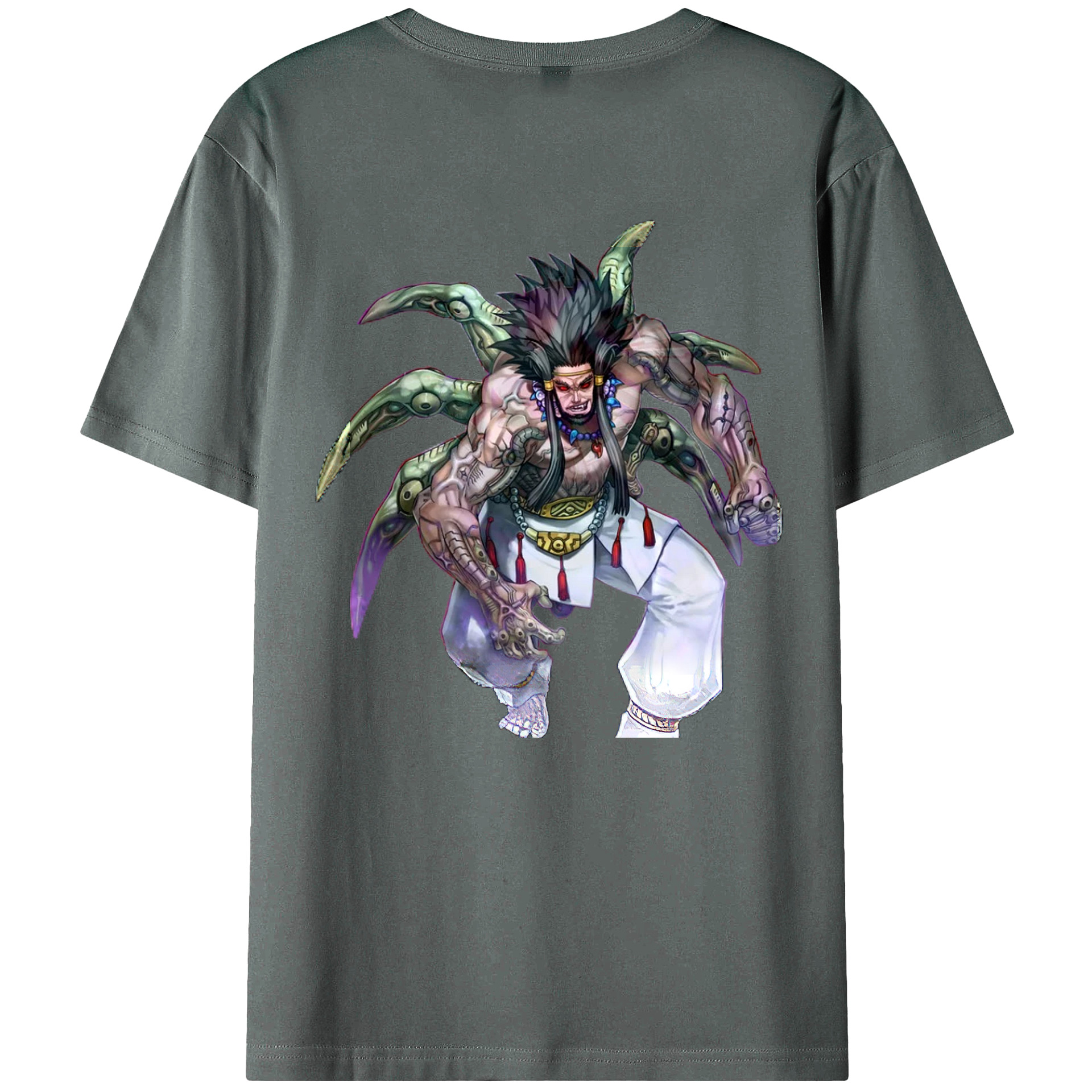 （画像用） 遊☆戯☆王 Yu-Gi-Oh! 綿100％ メンズ半袖Tシャツ（バックプリント） 通気性